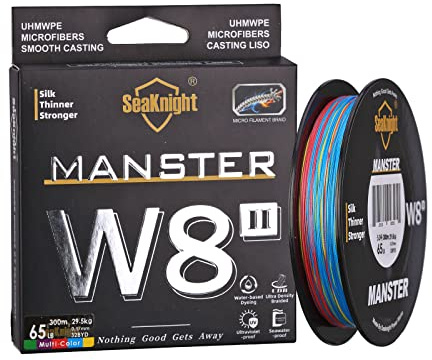 Seaknight W8 II 8 Fach Angelschnur Geflochten Salzwasser 150M/300M/500M PE Geflochtene Angelschnur 8 Stränge Karpfen Angelschnur Forelle 15-100LB