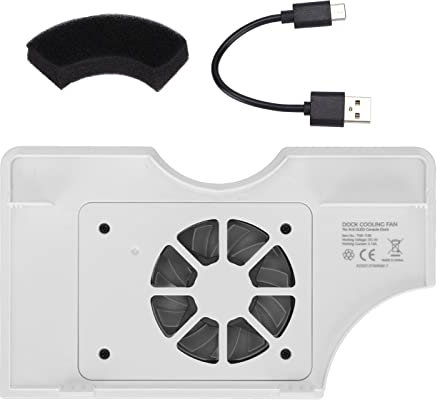 Spielekonsolen-Heizkörper,TNS-1136 Spielekonsolen-Lüfter Game Colorful Lighting Konsolen-Heizkörper mit Ladekabel, für NS für OLED-Host