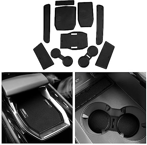 CDEFG Compatibile con Austral E-Tech Hybrid 2022-2024 2025, Tappetino Antiscivolo Antipolvere Antigraffio Tappetini in Gomma Portabicchieri per Interni Auto Austral Accessori (Nero)