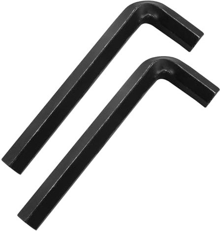 Biaungdo Juego de 2 llaves hexagonales negras de 14 mm, llave Allen pequeña, llave hexagonal en forma de L, juego de llaves hexagonales, herramienta de reparación de repuesto de cabeza hexagonal para