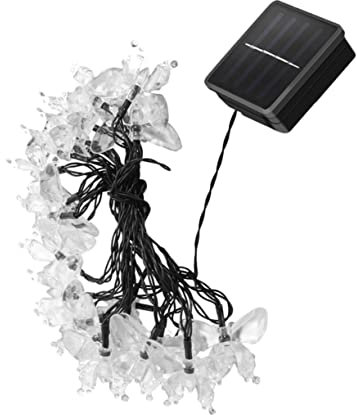 Yardenfun Solar-lichterkette – Dekorative Partylampe Für Den Garten Kunststoff Hitzebeständig Einfache Installation 1 Set