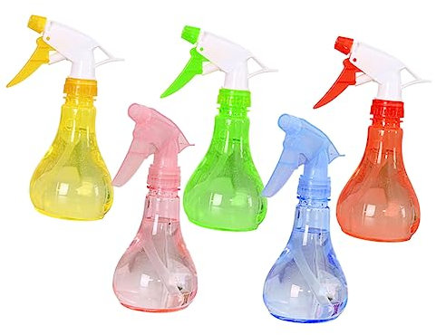 INOOMP 5 Stück Ovale Handsprühflasche aus Abs Kunststoff Nachfüllbar mit Praktischem Abzugsdesign für Pflanzenpflege und Haushaltsreinigung Zufällige Farbe