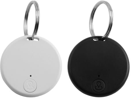 Nazaz Localisateur de Clés 2 Pack, Smart Tag Compatible iOS et Android, Localisateur d'articles pour Clés, Bagages, Sac à Dos, Portefeuille
