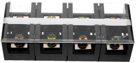 jojofuny Bloc De Jonction Fixe Avec Couvercle Pour Câblage Électrique Barrettes De Connexion à Haute Capacité Pour Installations Fiables