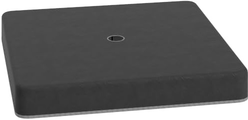 Outsunny Juego de 4 Pesas 80 kg para Base de Sombrilla de Voladizo Negro | Peso de la sombrilla, cruz de suelo rellenable con arena, placas de peso, soporte para sombrilla, pesos, base para sombrilla