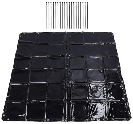 NiuLumea 174 x 174 pour m écran de soudure résistant aux UV et aux flammes, filtre optique classe 6, rideau de soudure en polyéthylène vert foncé avec points de suspension renforcés