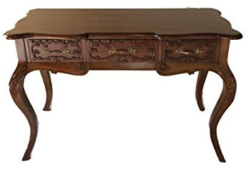 Kunibert Barock Louis Seize Renaissance Rokoko Sekretär Farbe:Nussbaum Schreibtisch Schminktisch Länge122xHöhe79xBreite51cm Nr.4