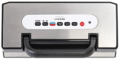 RGV Fresh Quality LED - Macchina per Sottovuoto Professionale con Doppia Pompa, Doppia Barra Saldante e Pannello LED 135 W