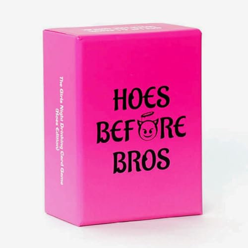 Hoes Before Bros - Das ultimative Mädchennacht-Trinkspiel: 112 Karten & Box, für Erwachsene, perfekt für Pre-Drinks, Junggesellinnenabschiede und Abende