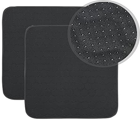 HUNAIGEE Waschbare Inkontinenz Sitzauflage wasserdichte Inkontinenz Stuhlauflage Inkontinenzunterlagen Stuhlunterlage für Inkontinenz 54X56cm 2er-Pack