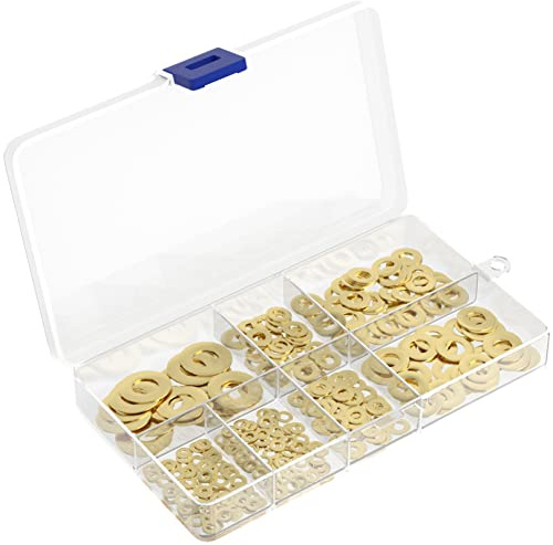 Lot de 170 rondelles plates en cuivre M2 à M8, joints en laiton