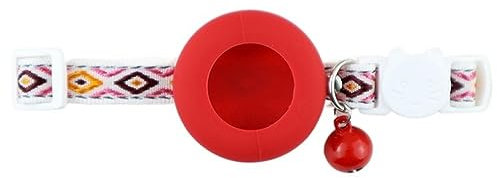 Hundehalsband, Katzenhalsband, Katzenhalsband im Freien, Park, Hund, Katze, GPS-Finder, Ortungsschutz, Tracking, Katzen-Tracking-Halsband, Haustierhalsband, Anti-Verlust-Haustierzubehör ( Color : Red