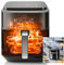 Taylor Swoden Heißluftfritteuse Dual Blaze™ 6,5L XXL Dual Blaze 1800W, 8 Kochfunktionen, Innenraum komplett aus Metall, Sichtfenster und Antihaft-Grillrost, ohne Öl, Rezeptbuch