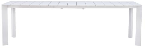 Gruppo Maruccia - Gartentisch aus Aluminium - Ausziehbare Struktur mit Schiebebeinen - Farbe Weiß - Größe von 2 bis 3 Meter - Esstisch für den Außenbereich
