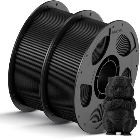 ANYCUBIC Refill PLA und Spool Kit 2KG Schwarz, Für die meisten 3D Drucker | Neatly Wound Filament PLA, Maßgenauigkeit +/- 0,02 mm, Intelligente Identifikation 3D Drucker Filament, Lila Grün