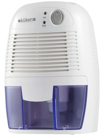Deshumidificador 23W, 250ml/día, compacto, eficiente; ideal para reducir la humedad y prevenir moho y malos olores.