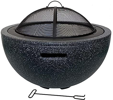 Braciere per barbecue da esterno con copertura in rete, braciere portatile per feste in giardino, riunioni all'aperto e serate accoglienti, perfetto per riscaldare e cucinare