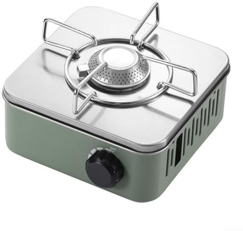 Hasaller Fornelli da campeggio portatili da 2800 W, fornello a gas, fornello a gas a bruciatore singolo, fornello per roulotte con borsa per il trasporto, valvola di controllo regolabile, per cucinare