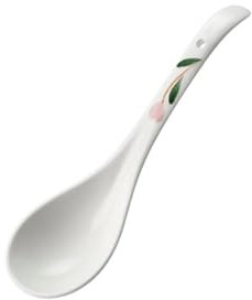 XDAWQP Tablespoons Japanese Egg-Shaped Ceramic Soup Ladle Household Ceramic Spoon Long Handle Spoon 1pc White Ceramic Soup Ladle Serving Spoon,One Color Large