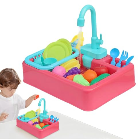 PhnkjGh Lavabo Jouet | Jouet Cuisine Enfant | Activités Interactives Jeu D'Imitation Table d'eau pour De 1 À 3 Ans Garçons Intérieur Extérieur Maternelle