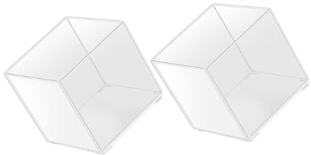 UPKOCH 2 Piezas Recipientes Ecológicos para Plantas Hidropónicas Contenedores Transparentes para Micro Paisaje y Macetas de Plástico para de Suculentas Interior