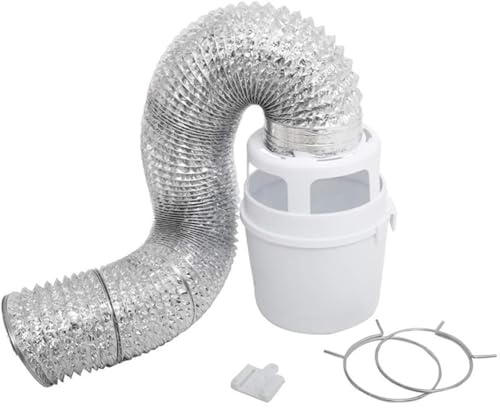 Morain Set di sfiato per asciugatrice per interni secchio filtro per ventilazione asciugatrice elettrica parte di ricambio piastra connettore per vestiti interni Set di sfiato