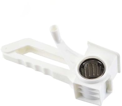 ELAYARD Rallador de Queso Rotativo Inoxidable Multifuncional con Manivela para Cocina Hogar y Restaurante Cortador y Rebanador Compacto Ergonomía Fácil Limpieza
