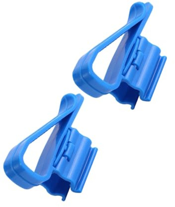 BESTonZON 2pcs Aquarium Filtration Hose Clip and Holder Set Water Tube Clamp for Fish Tank Pump Fixing Blue Tropical Tank Accessories