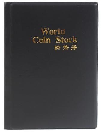 Coin Collection Book - Coin Collection Album, Pocket Storage Binder Case | Professional Currency Display Collecting Solution, Archival Safe Coiin Sleeves Binder With Transparent Protecti