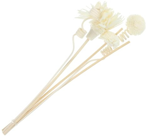 FONDOTIN Varillas Difusoras con Flores Secas Palitos Rattan Decorativos para Ambientador Varillas Aromáticas para Aceites Esenciales Hogar y Oficina Reemplazable Elegante
