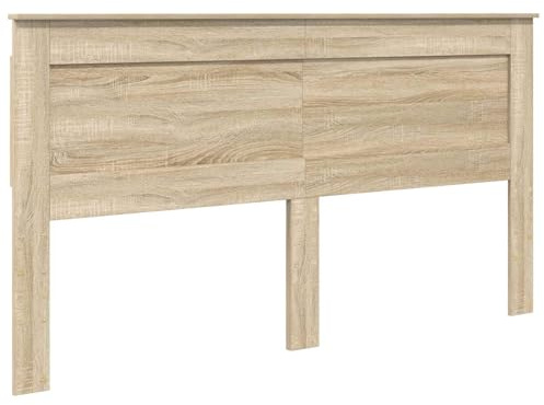vidaXL Testiera con testiera Rovere Sonoma 180 cm Legno Multistrato, Testiera Letto Moderna, Arredamento Resistente, Design Retangolare, Linee Semplici, Decorazione Funzionale, Idee per la Stanza