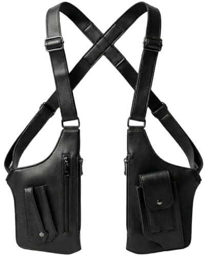 Cross-Body Sling Pack, Classic Shoulder Satchel, Pickpocket-Proof Hidden Crossbody Sling Bag, Slim Undercover (Black)
