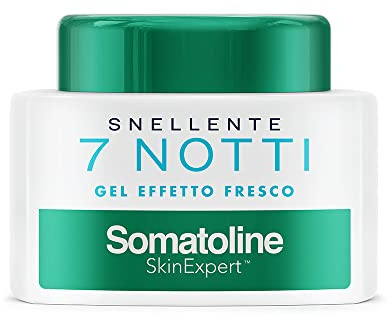 Somatoline SkinExpert, 7 Notti Gel Effetto Fresco, Trattamento Corpo Anticellulite, Ultra Intensivo, con Sale Integrale, 400ml