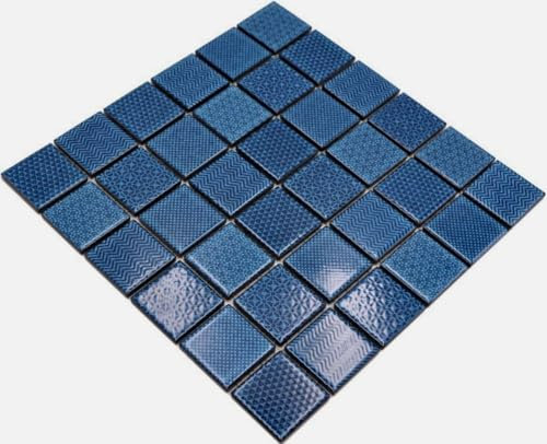 Mosaico Piastrella Ceramica Blu Celadon Heritage Cobalt per parete BAGNO WC DOCCIA SPECCHIETTI RIVESTIMENTO BAGNO WB16-0404