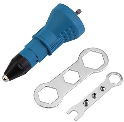 Eléctrico Remachadoras, Eléctrico Remachadora de Tuerca Pistola para Remachar Juego de Herramientas para Inalámbrico para Remachar Adaptador de Taladro