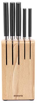 Brabantia Messerblock mit Messer, Schwarz, Einheitsgröße