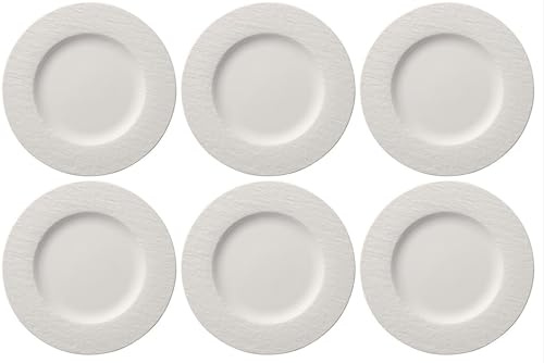 Villeroy & Boch 6er Set Manufacture Rock Blanc Speiseteller D. 27cm weiß