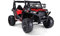 RIRICAR Kinder elektroauto 24V UTV, rot, Elektro Buggy für Kinder 2 sitzer mit 2,4 GHz Ferbedienung, 2 x 200 W Motor, Eva-Räder, gepolsterter Sitz, USB, SD-Karte, Elektro Buggy UTV MX ab 3-8 Jahre