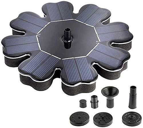 Sprinklers for Lawns Automatic Garden Sprinkler Adjustable Waterflow Sprinkler Fountain Filter with 4 Nozzles Modern Solar Fountain Pump 1.6W Petal Solar Fountain LSDRALOBBEB 805