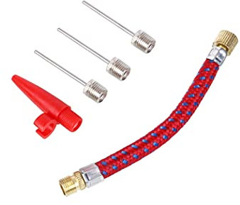 Liummrcy Inflator Ballpumpe Nadeln Nadeln Nadeln für Fußball -Basketball -Volleyballballons und andere aufblasbare Inflator -Adapter -Kit -Inflator -Nadel -Kit -Inflator -Nadel -Ventil -Schlauch -Kit