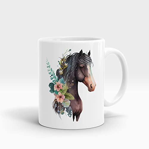 Lustige Kindertasse Pferd - Ideal für heiße und kalte Getränke