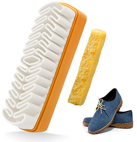 Wildlederbürste für Schuhe, Wildleder Bürste und Schuhbürste Wildleder Radiergummi Schuhbürste Weich Strapazierfähige Nubukleder Bürste Nubukbürste zur Reinigung von Schuhen/Stiefeln/Wildlederzubehör
