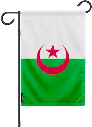 Drapeau Jardin Algérie en Ployester 32 x 47.5cm