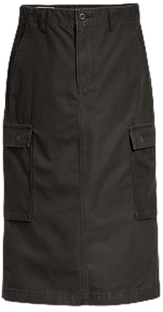 Levi's Cargo Midi-kjol svarta, meteoriter, 25
