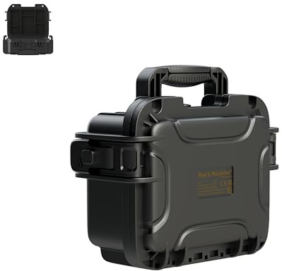 Moë & Mirakime® Funda protectora IP67 para disco duro SSD de 2,5 pulgadas, disco duro de 3,5 pulgadas, M.2 NVMe, SATA 2260 2280 SSD, y muchos otros accesorios, 210 L × 275 W × 115D mm, Negro