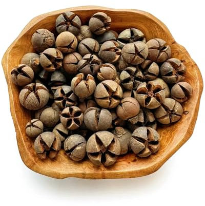 250g Adventskranz Deko, 2-3cm Weihnachtsdeko, Weihnachtskranz Deko Natürliche Getrocknete Blumen Nussschale für Weihnachten, Advent, Wichteltür, Basteln, Streudeko Weihnachten