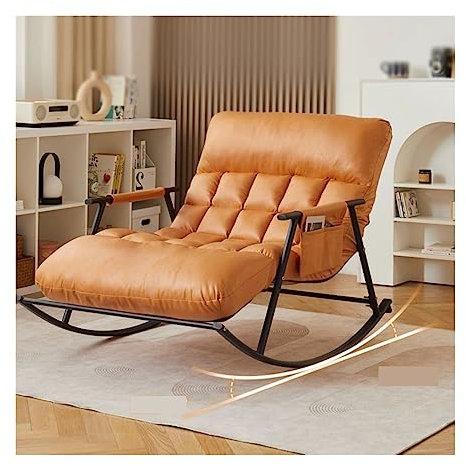 Outdoor-Schaukelstuhl Haushalts-Schaukelstuhl, Balkon-Loungesessel for Erwachsene, bequemer Lazy Chair, Wohnzimmer-Schlafzimmer-Doppelschaukelstuhl-Sofa für Terrasse, Schlafzimmer, Garten und Balkon