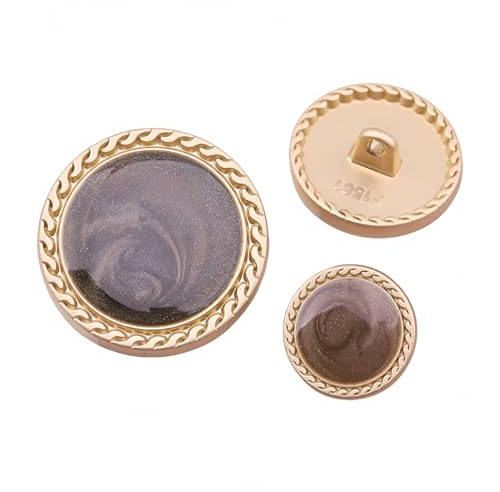 10 pezzi di Bottoni Vintage d'Oro per Donne Decorazione di Abiti Bottoni Metallici per Cappotto Accessori per Cucito Artigianale DIY