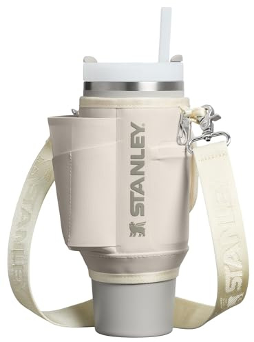 Stanley Quencher - Bolsa Cruzada con Bolsillo para teléfono móvil, Funda para Tarjetas y Correa Desmontable, sin BPA, Color Crema