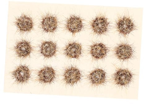 Abaodam Simuliertes Gras Modell Landschaft Architektur Miniatur Blumenbeet Handwerk Gras Modell Bäume Blume Simuliertes Gras Cluster Kunstrasen Ornament Gefälschtes Gras Dekor Nylon Khaki